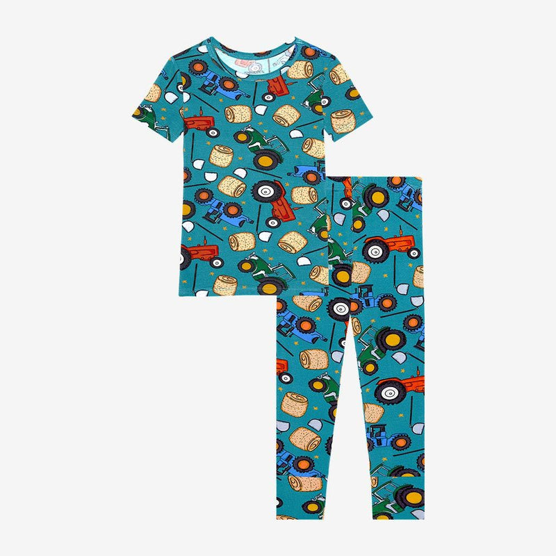 Posh Peanut Roberts Short Sleeve Pajama Set-Posh Peanut-Little Giant Kidz