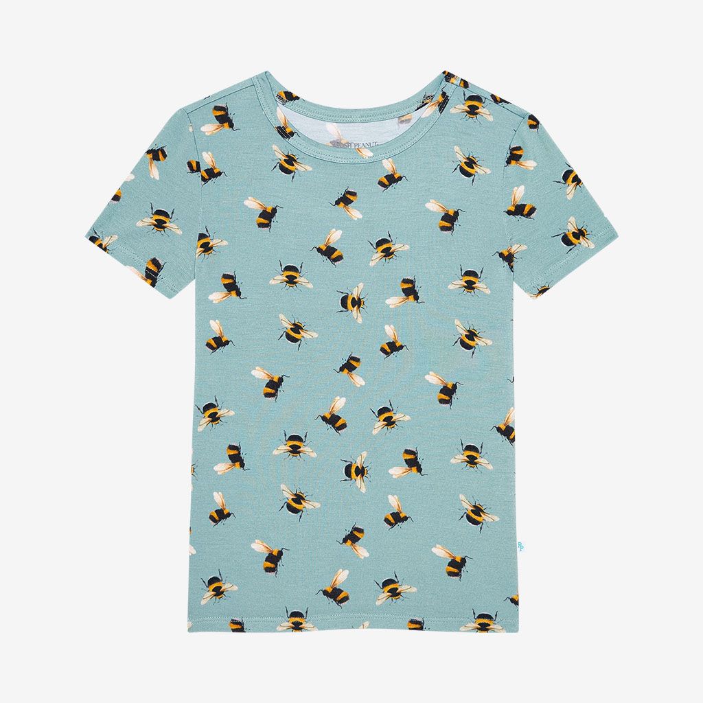 Posh Peanut Spring Bee Short Sleeve Pajama Set-Posh Peanut-Little Giant Kidz