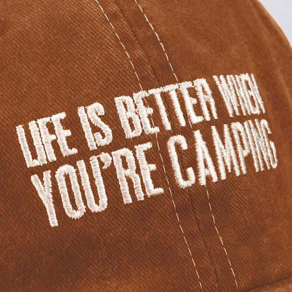 Primitives By Kathy Baseball Cap - Life Is Better When You're Camping-Primitives by Kathy-Little Giant Kidz