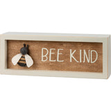 Primitives By Kathy Inset Box Sign - Bee Kind-Primitives by Kathy-Little Giant Kidz