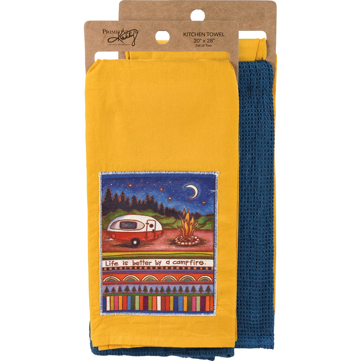 Primitives By Kathy Kitchen Towel Set - Life Is Better By A Campfire-Primitives by Kathy-Little Giant Kidz
