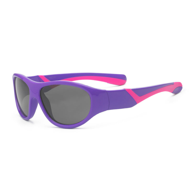 Real Shades Purple/Pink Double Injection Flex Fit with PC Smoke Lens-REAL SHADES-Little Giant Kidz