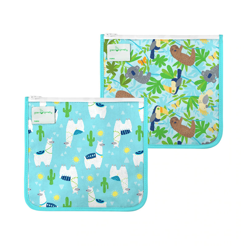 Reusable Insulated Sandwich Bags (2 pack)-Green Sprouts-Little Giant Kidz