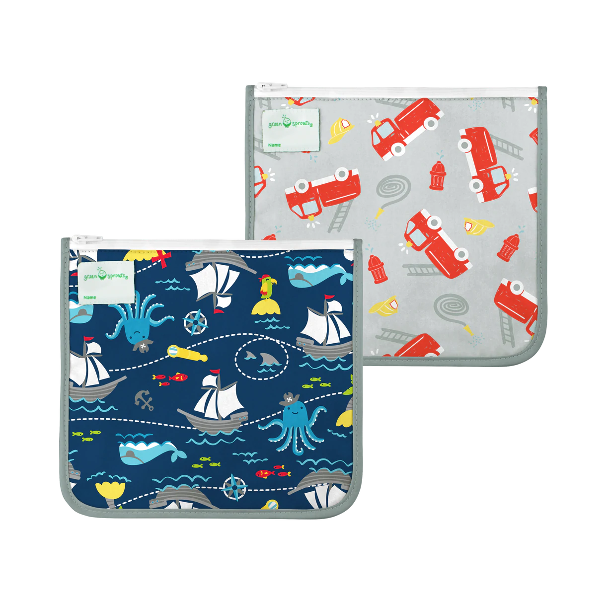 Reusable Insulated Sandwich Bags (2 pack)-Green Sprouts-Little Giant Kidz