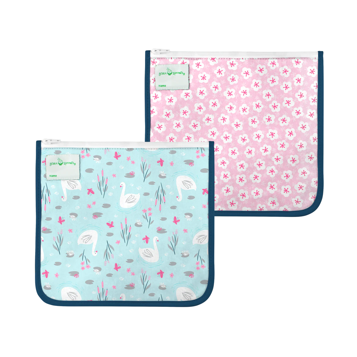 Reusable Insulated Sandwich Bags (2 pack)-Green Sprouts-Little Giant Kidz