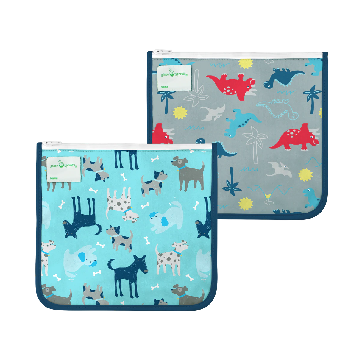 Reusable Insulated Sandwich Bags (2 pack)-Green Sprouts-Little Giant Kidz