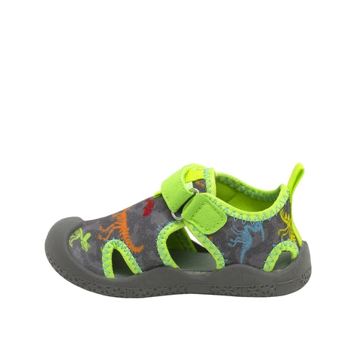 Robeez Water Shoes Dinosaurs Grey-ROBEEZ-Little Giant Kidz