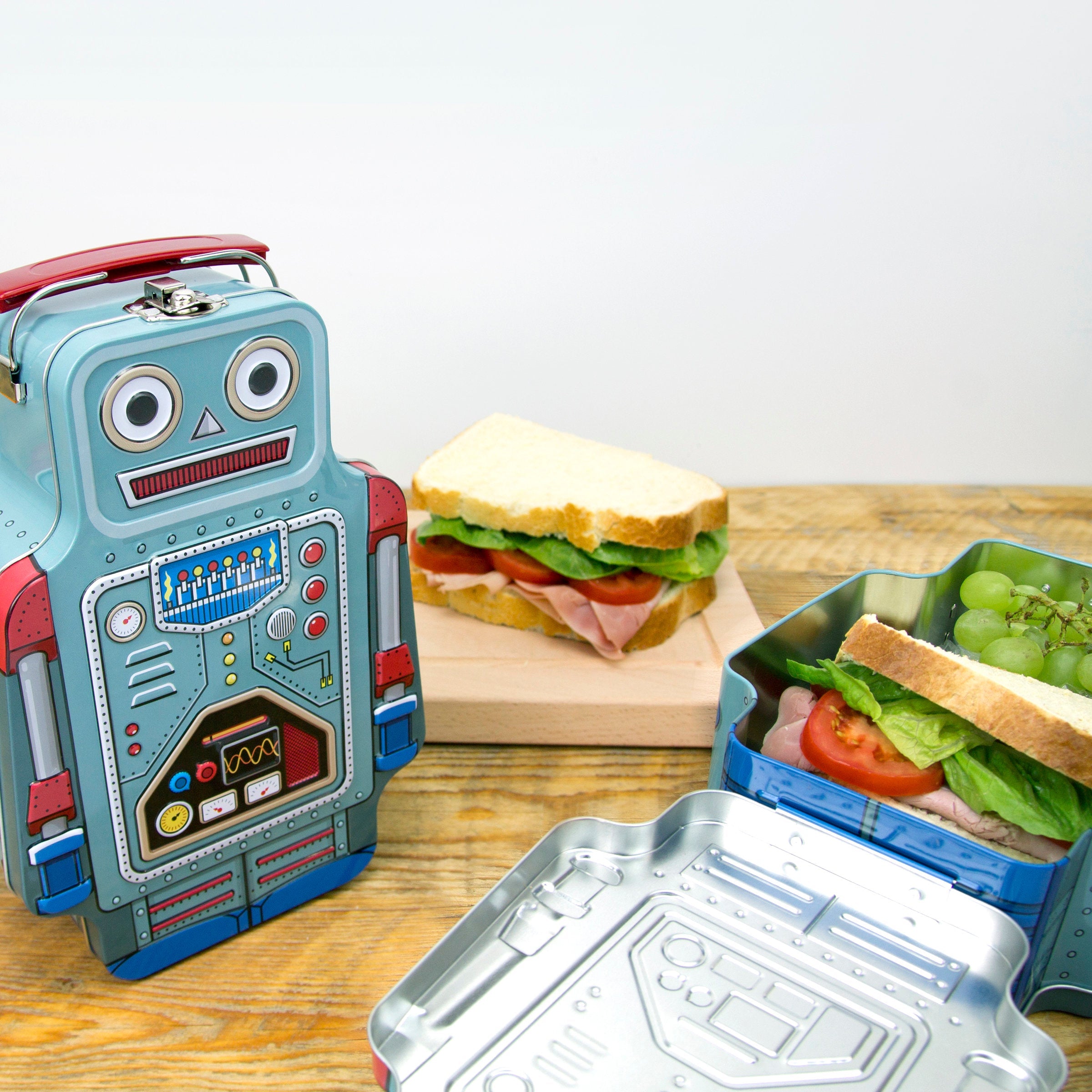 Robot Metal Lunch Bot (Box)-Suck Uk-Little Giant Kidz