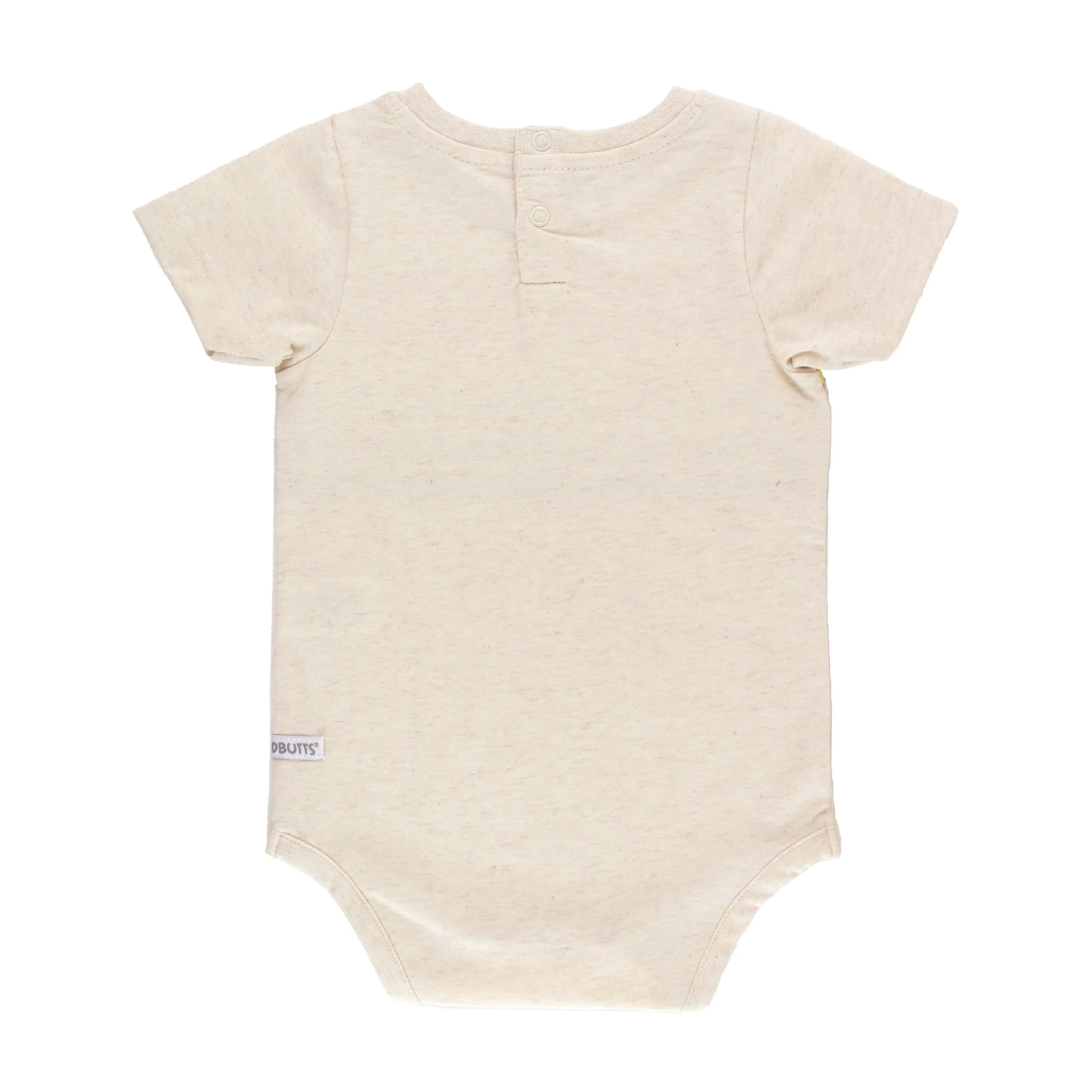 RuggedButts Good Vibes Stripe Short Sleeve Bodysuit-RUGGEDBUTTS-Little Giant Kidz