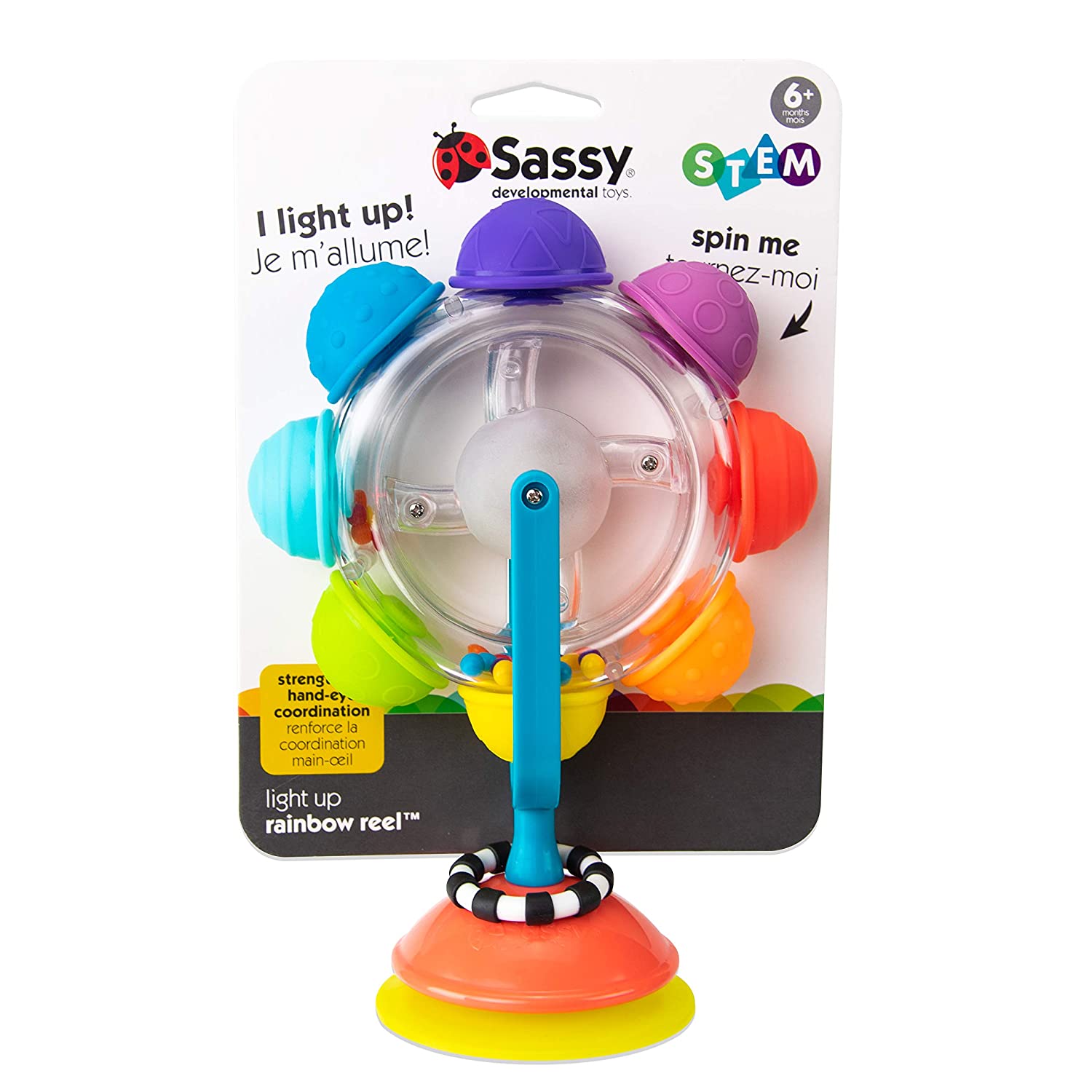 Sassy Baby STEM Light Up Rainbow Wheel Tray Toy-Sassy Baby-Little Giant Kidz
