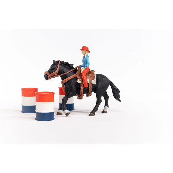 Schleich Farm World: Cowgirl Barrel Racing Fun-SCHLEICH-Little Giant Kidz