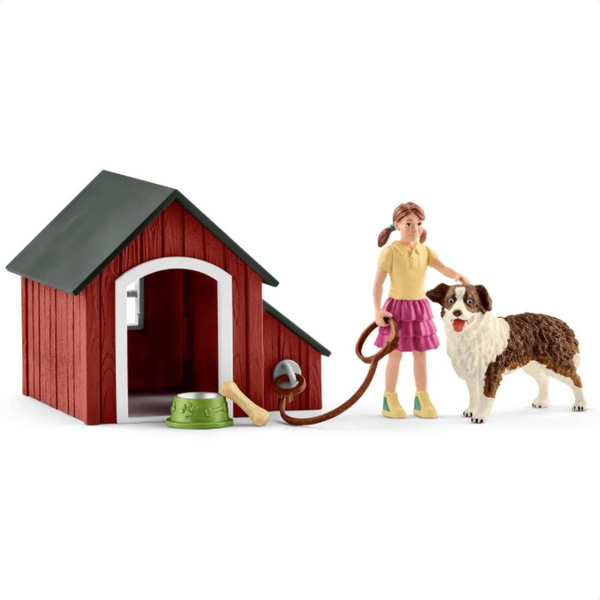 Schleich Farm World: Dog Kennel-SCHLEICH-Little Giant Kidz