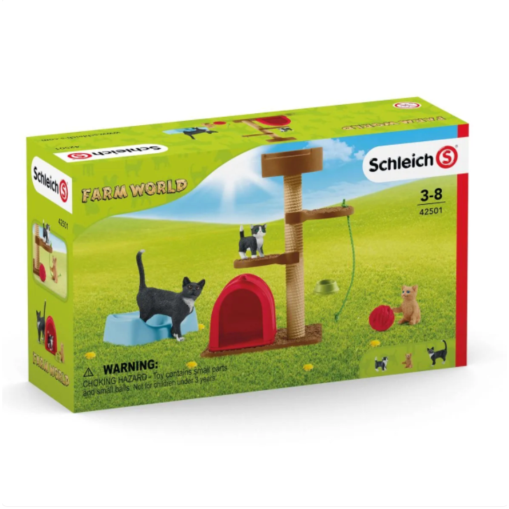 Schleich Farm World: Playtime for Cute Cats-SCHLEICH-Little Giant Kidz
