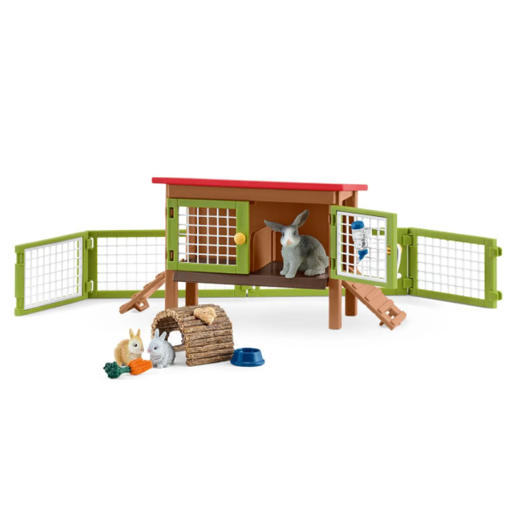 Schleich Farm World: Rabbit Hutch-SCHLEICH-Little Giant Kidz