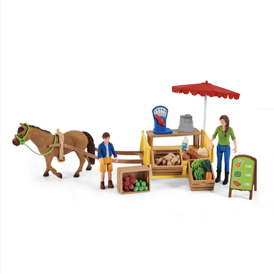 Schleich Farm World: Sunny Day Mobile Farm Stand-SCHLEICH-Little Giant Kidz