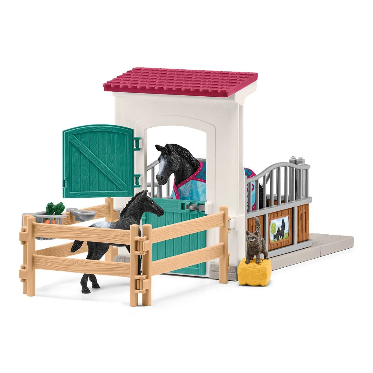 Schleich Horse Club: Horse Box with Mare and Foal-SCHLEICH-Little Giant Kidz