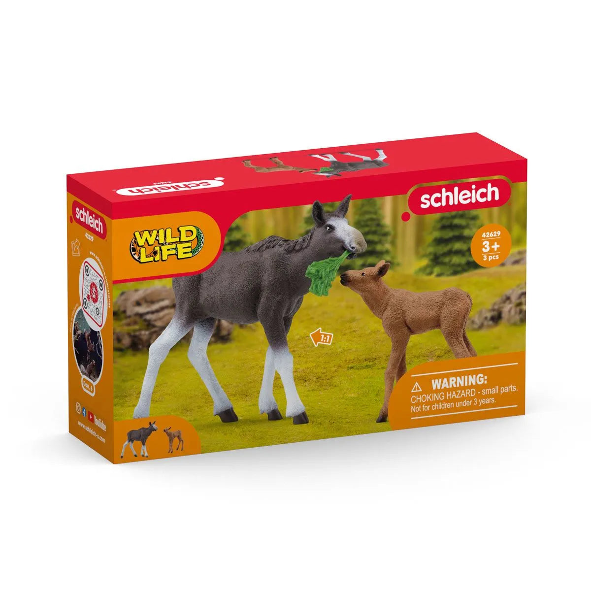 Schleich Wild Life: Moose Family-SCHLEICH-Little Giant Kidz