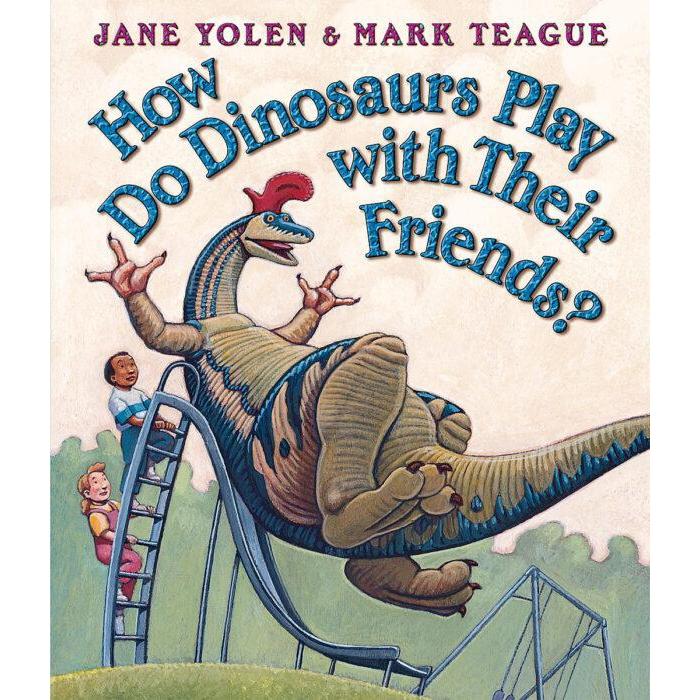 Scholastic: How Do Dinosaurs Play with Their Friends? (Board Book)-Scholastic-Little Giant Kidz