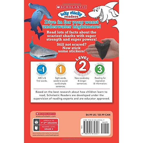 Scholastic: Icky Sticky: Super Sharks (Scholastic Reader, Level 2) (Paperback Book)-Scholastic-Little Giant Kidz