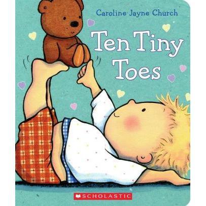 Scholastic: Ten Tiny Toes (Padded Board Book)-Scholastic-Little Giant Kidz