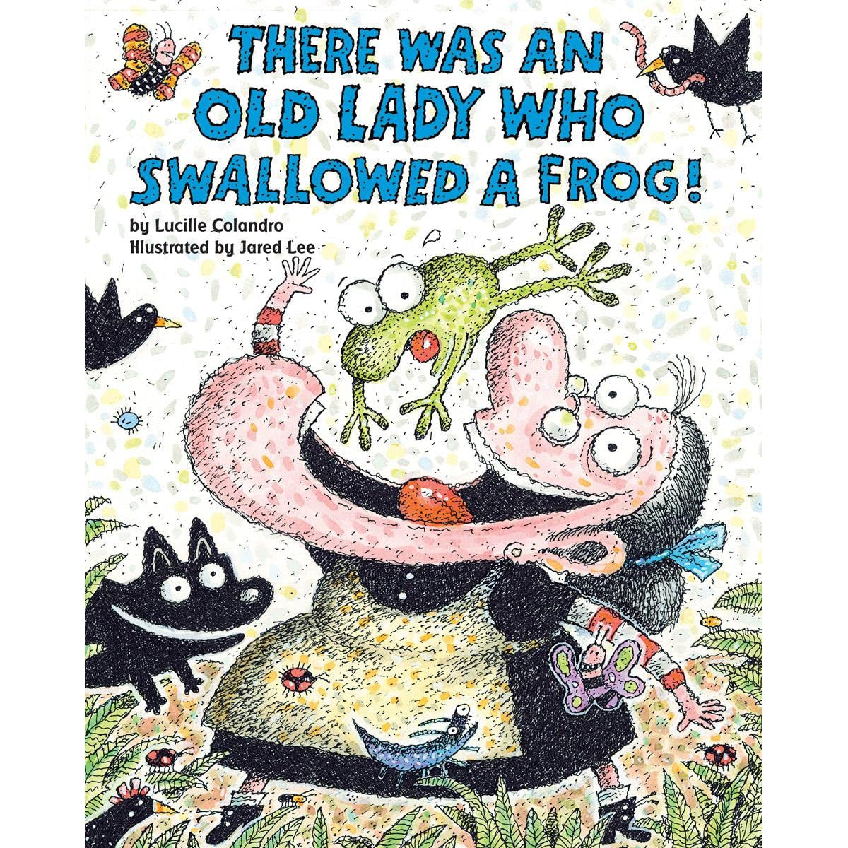 Scholastic: There Was an Old Lady Who Swallowed a Frog (Paperback Book)-Scholastic-Little Giant Kidz