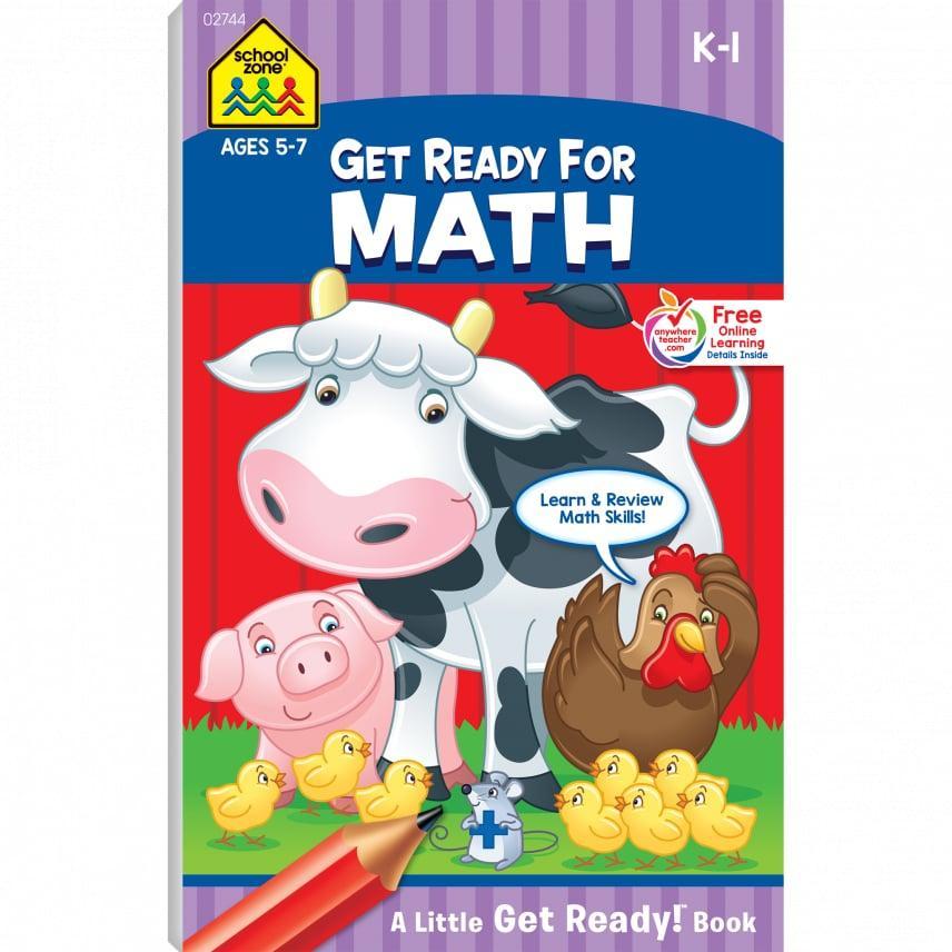School Zone Get Ready For Math Grades K-1 Workbook-School Zone Publishing-Little Giant Kidz