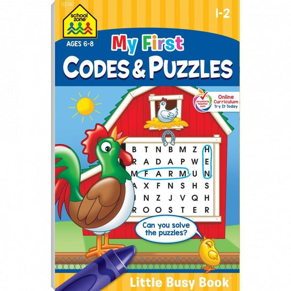 School Zone My First Codes & Puzzles Grade 1-2-School Zone Publishing-Little Giant Kidz