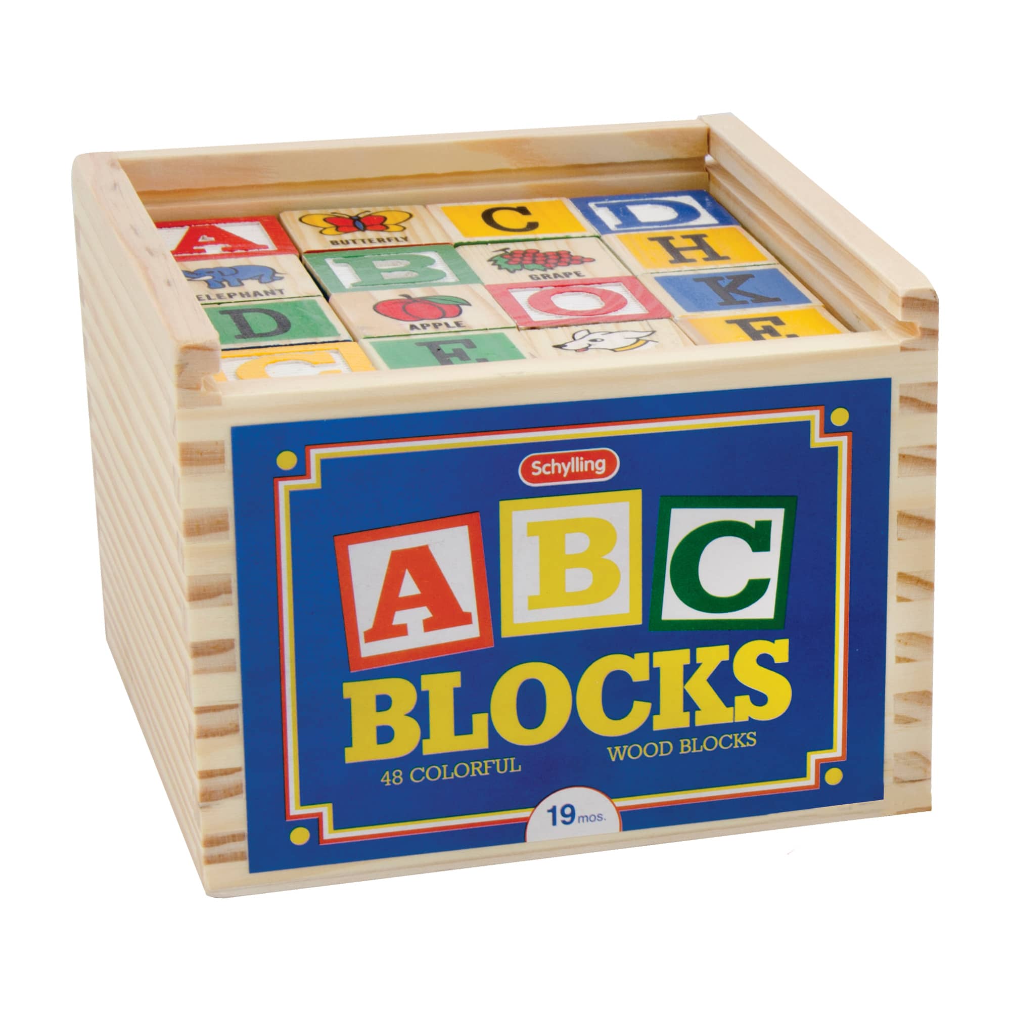 Schylling Alphabet Blocks - 48 Pieces-SCHYLLING-Little Giant Kidz