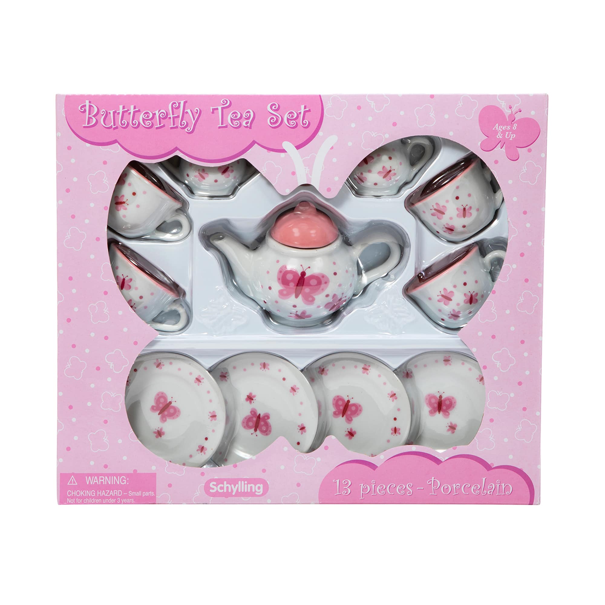 Schylling Butterfly Porcelain Tea Set-SCHYLLING-Little Giant Kidz