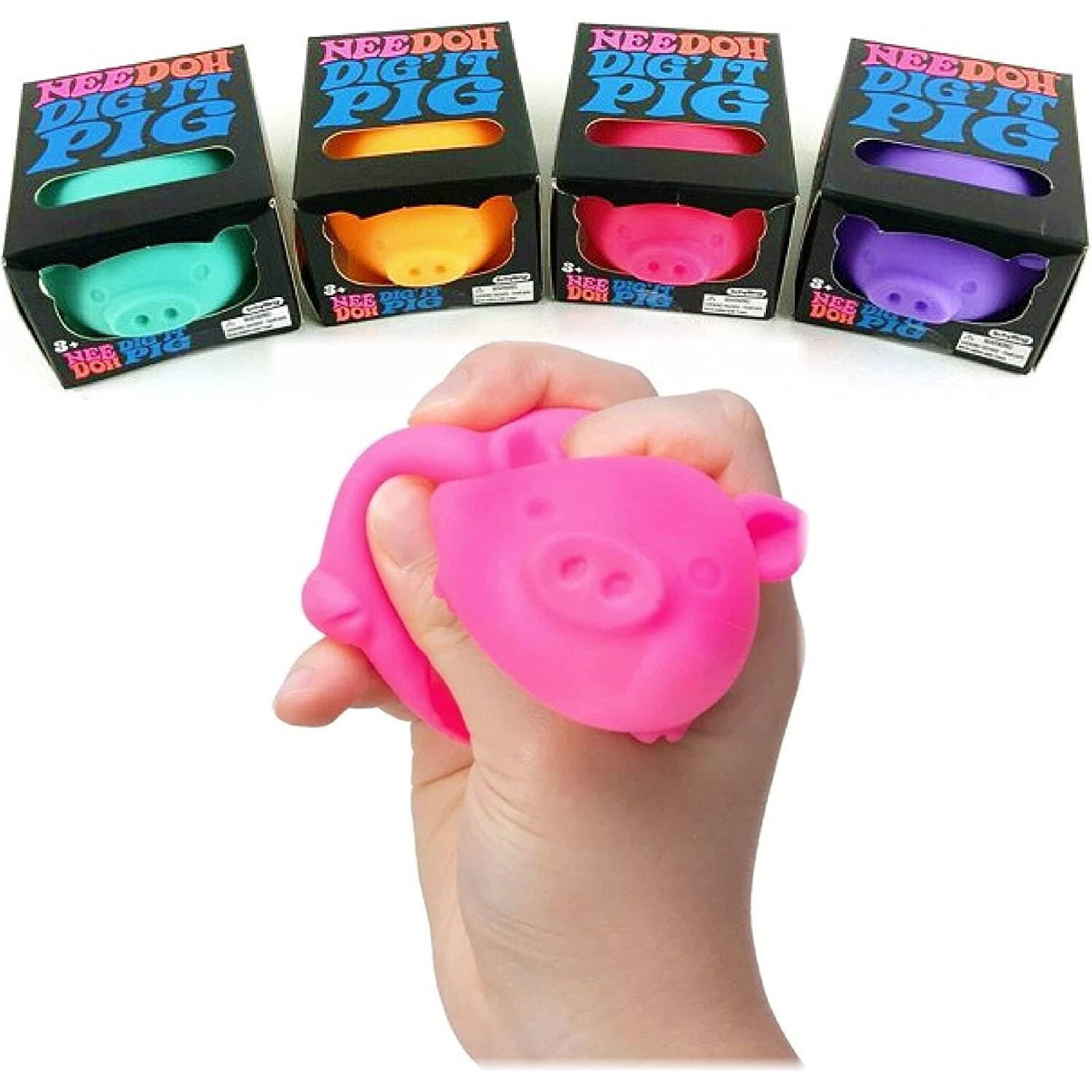 Schylling NeeDoh Dig' It Pig...Groovy Glob! - Assorted Colors-SCHYLLING-Little Giant Kidz