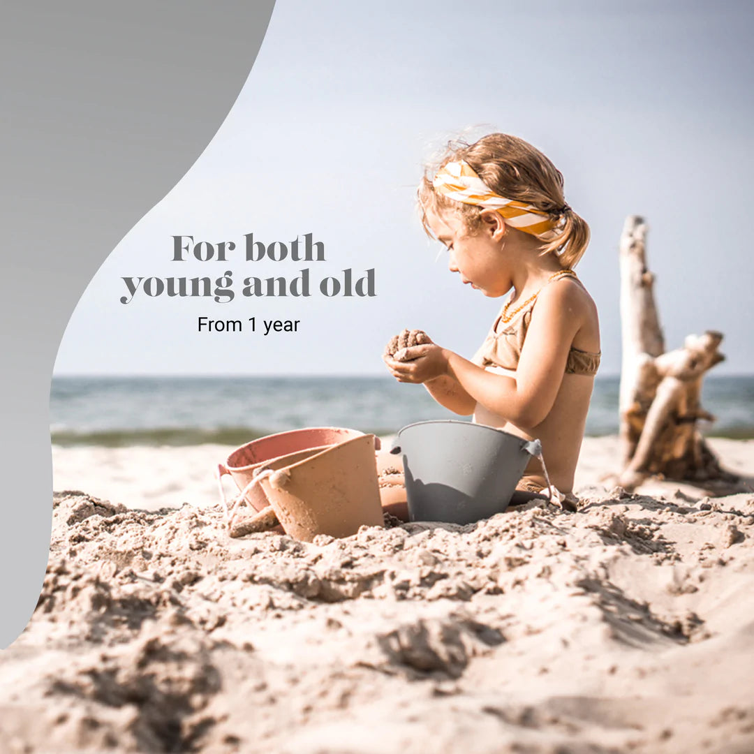 Scrunch Silicone Bucket Cool Grey - Roll it, Fold it, Scrunch it!-DAM Good Ideas-Little Giant Kidz