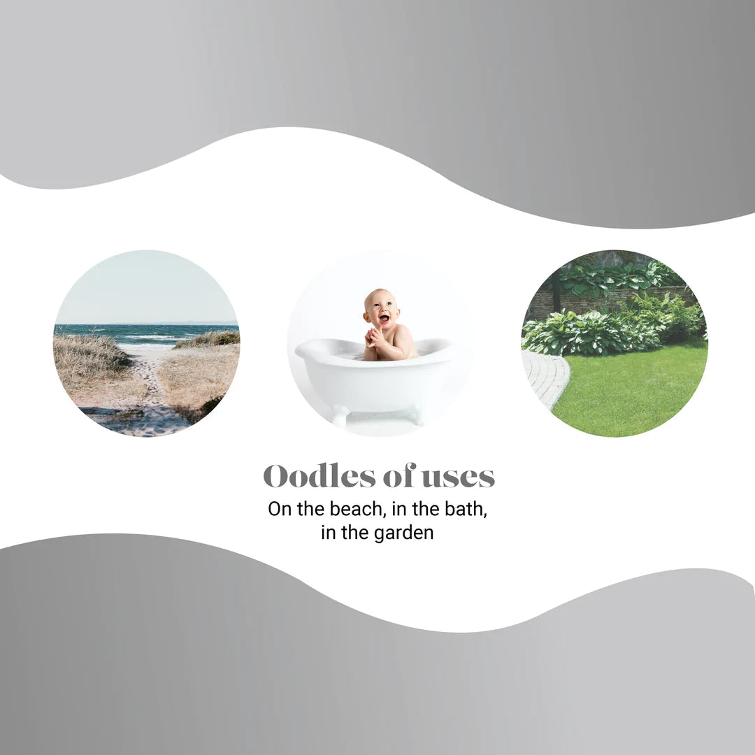 Scrunch Silicone Bucket Cool Grey - Roll it, Fold it, Scrunch it!-DAM Good Ideas-Little Giant Kidz