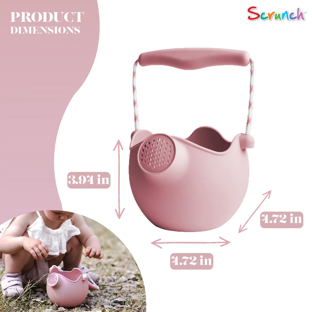 Scrunch Silicone Watering Can Dusty Rose - Roll it, Fold it, Scrunch it!-DAM Good Ideas-Little Giant Kidz