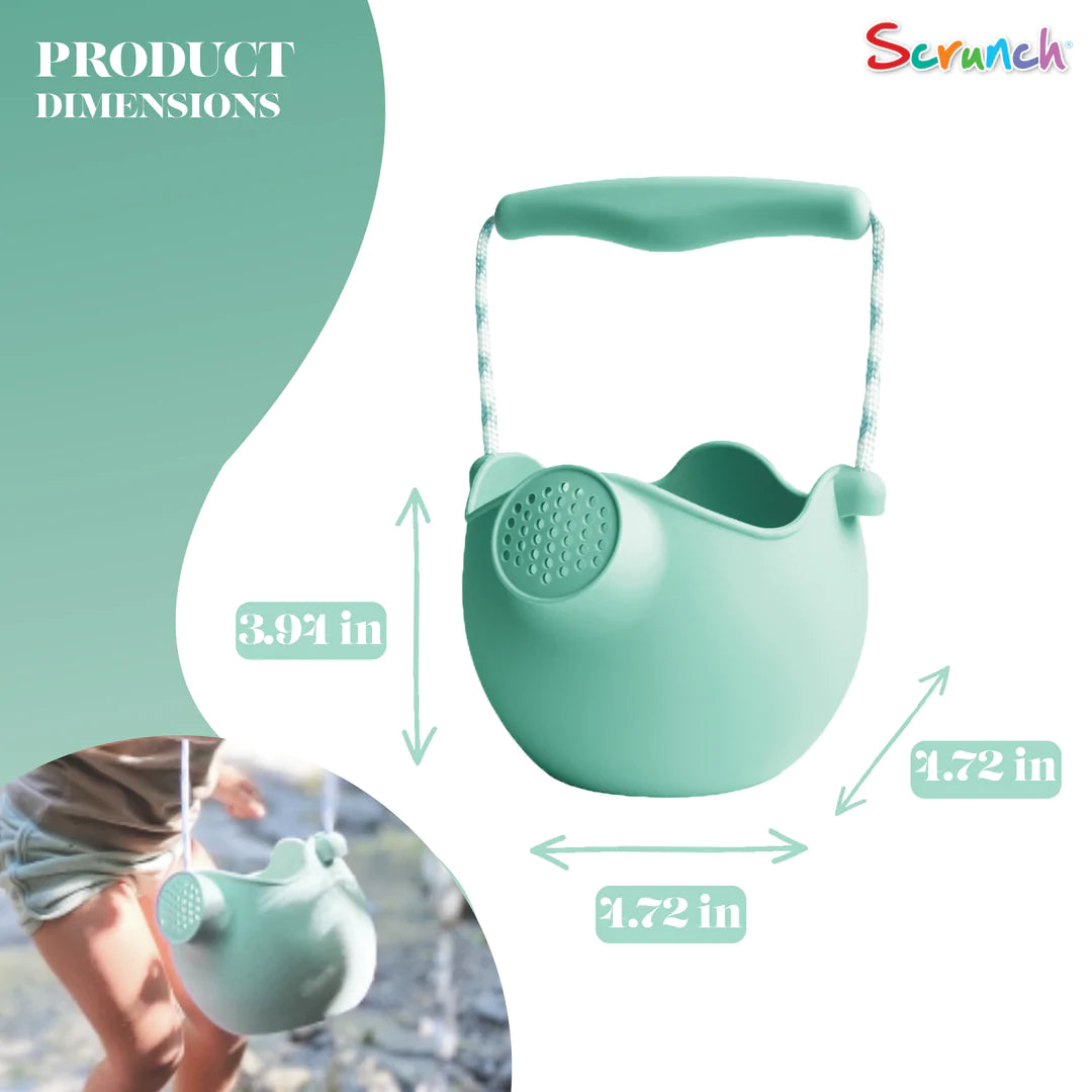Scrunch Silicone Watering Can Mint - Roll it, Fold it, Scrunch it!-DAM Good Ideas-Little Giant Kidz