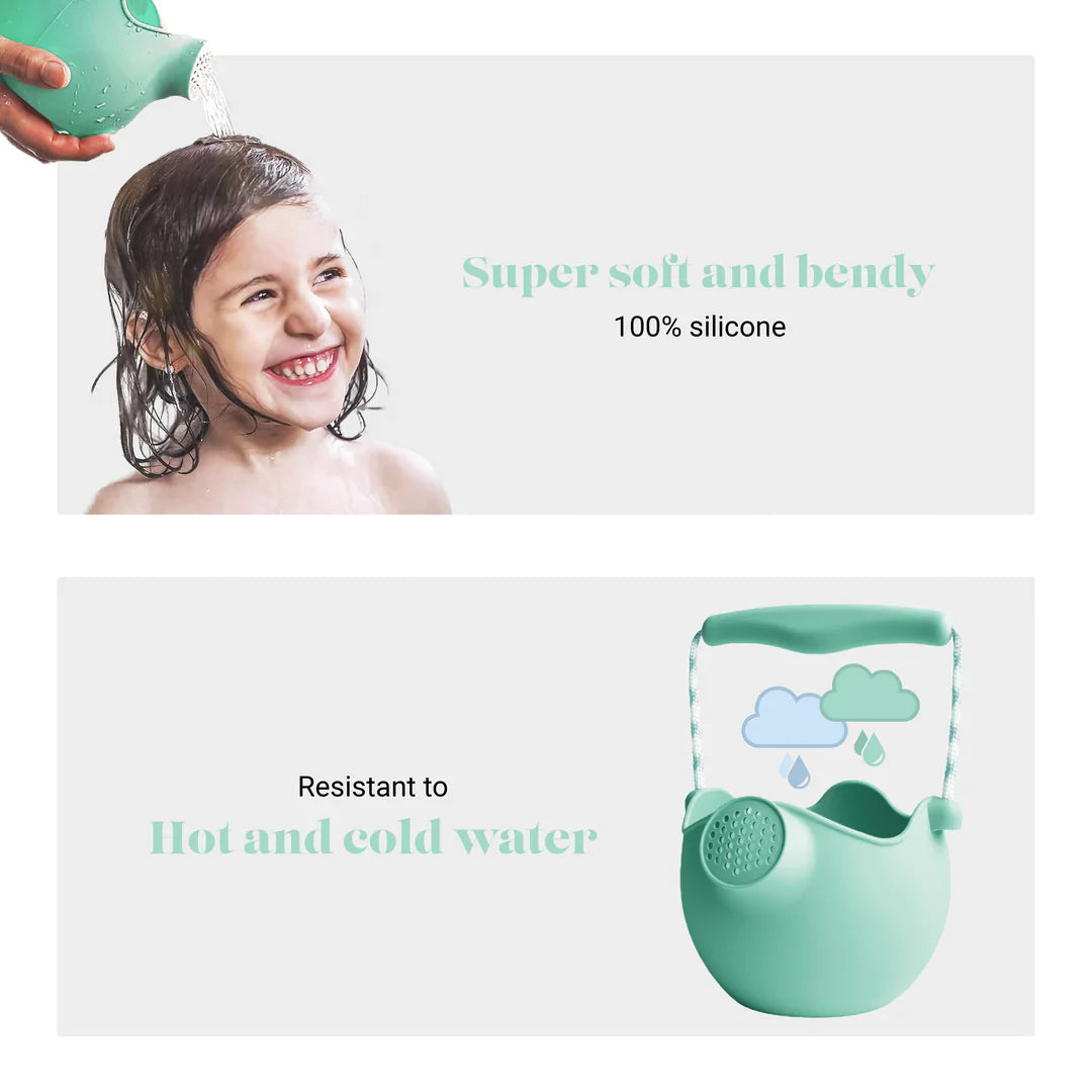Scrunch Silicone Watering Can Mint - Roll it, Fold it, Scrunch it!-DAM Good Ideas-Little Giant Kidz