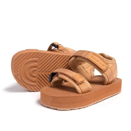 ShooShoos Beach Sandal Arcade (Brown)-ShooShoos-Little Giant Kidz