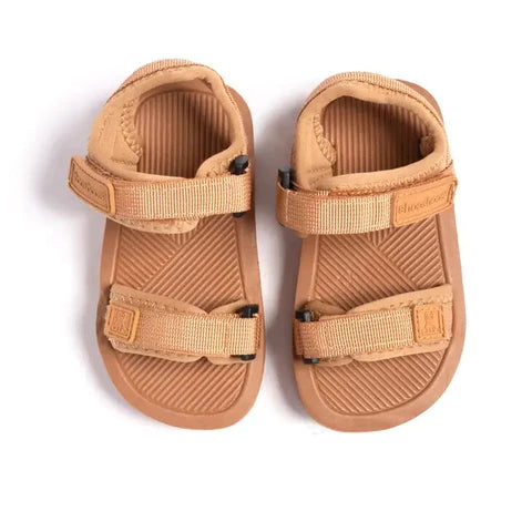 ShooShoos Beach Sandal Arcade (Brown)-ShooShoos-Little Giant Kidz