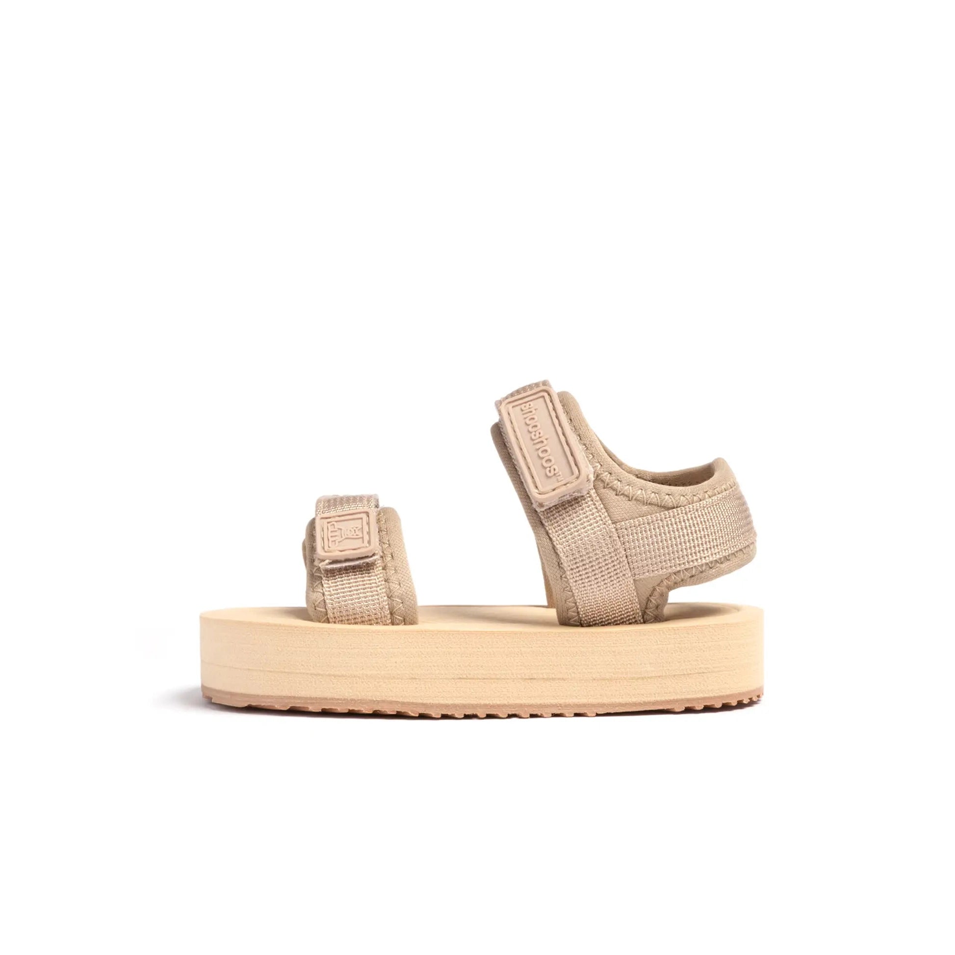 Shooshoos Beach Sandal Akita (Cream)-ShooShoos-Little Giant Kidz