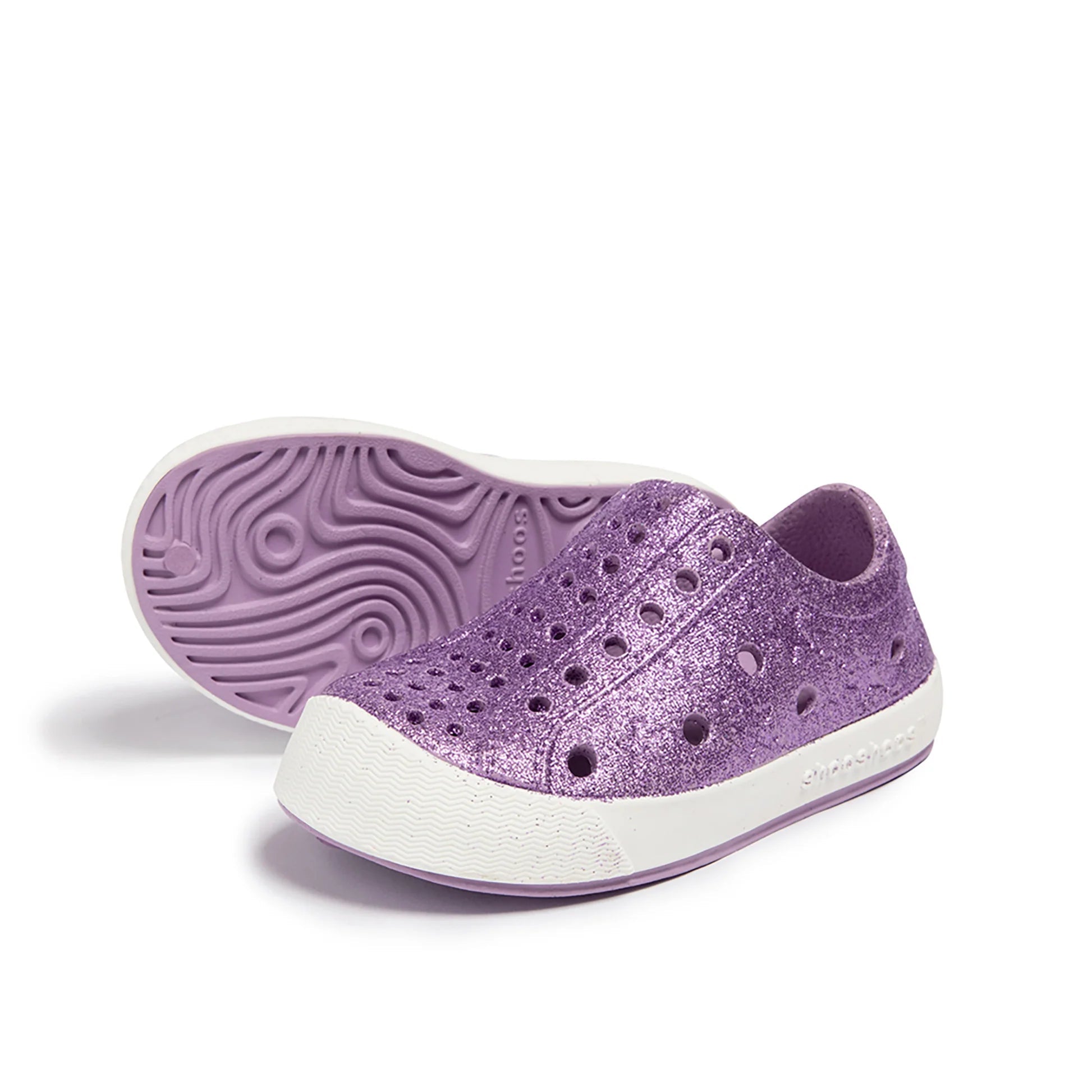 Shooshoos Waterproof Sneaker Mermaid (Purple Glitter)-ShooShoos-Little Giant Kidz