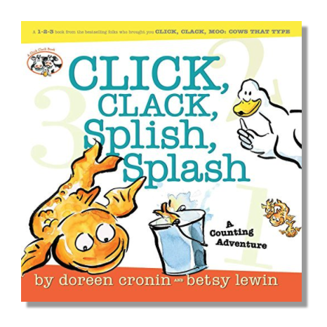 Simon & Schuster: Click, Clack,Splish, Splash (Hardcover Book)-SIMON & SCHUSTER-Little Giant Kidz