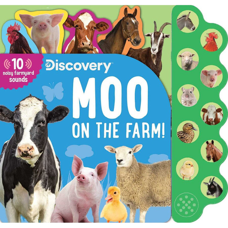 Simon & Schuster: Discovery: Moo on the Farm! (Hardcover Sound Book)-SIMON & SCHUSTER-Little Giant Kidz
