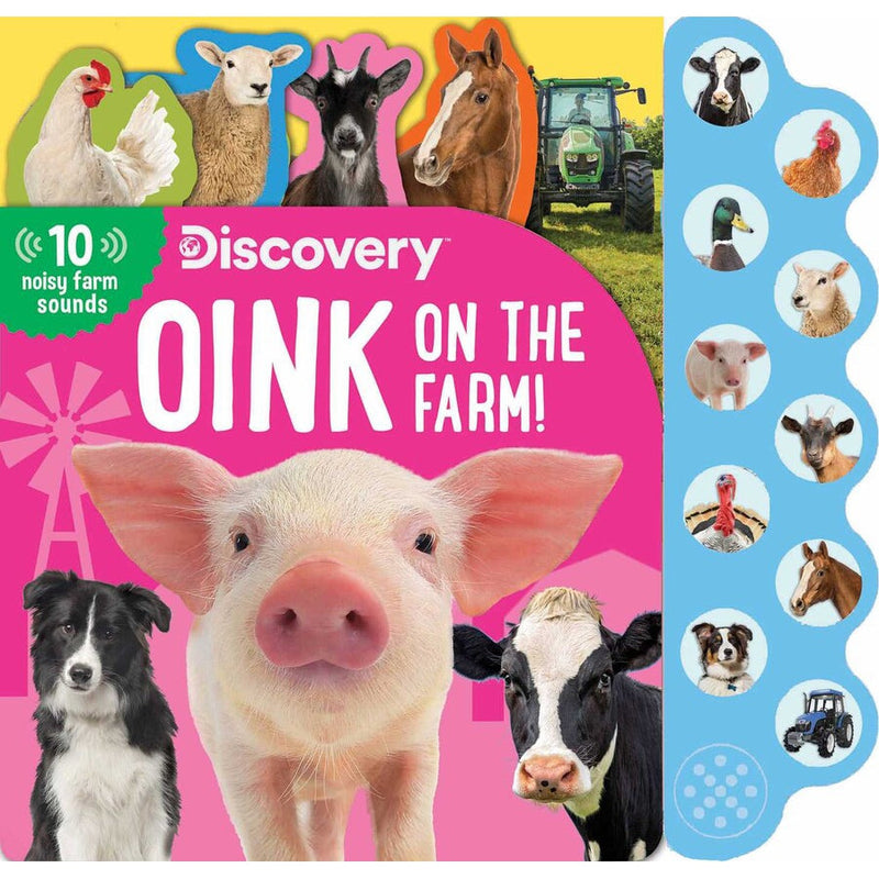 Simon & Schuster: Discovery: Oink on the Farm! (Hardcover Sound Book)-SIMON & SCHUSTER-Little Giant Kidz