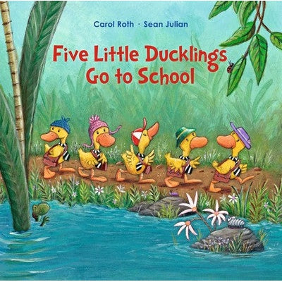 Simon & Schuster: Five Little Ducklings Go To School (Paperback Book)-SIMON & SCHUSTER-Little Giant Kidz