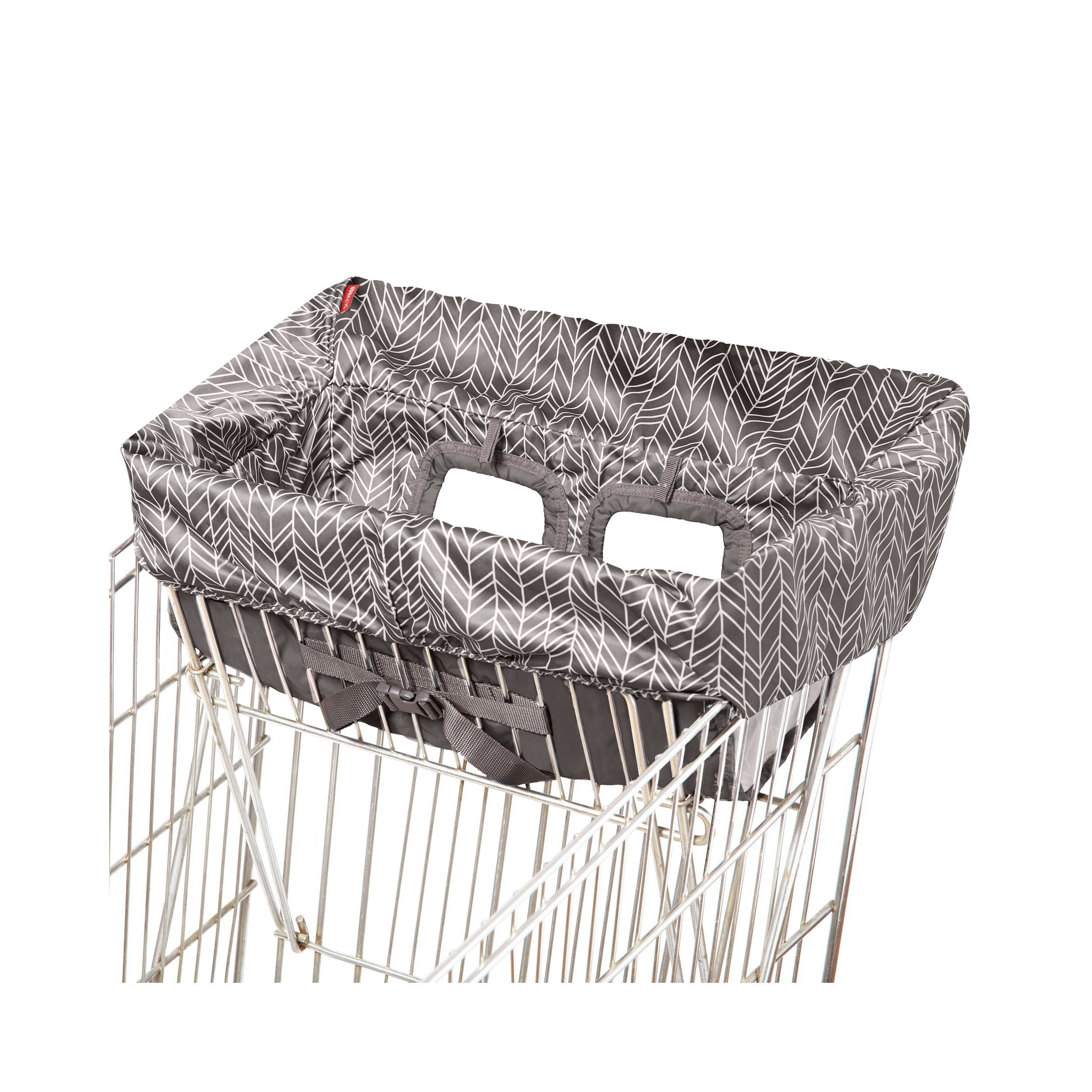 Skip Hop Take Cover Shopping Cart & Baby High Chair Cover - Grey Feather-SKIP HOP-Little Giant Kidz