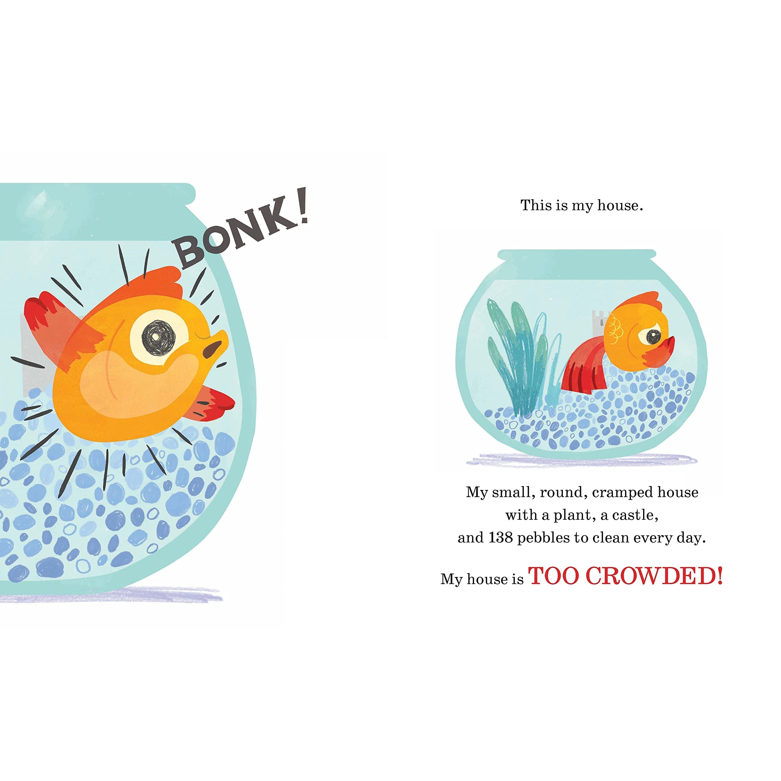 Sourcebooks: Too Crowded: A Funny Fish-Tale About Friendship and the Importance of Sharing (Hardcover Book)-SOURCEBOOKS-Little Giant Kidz