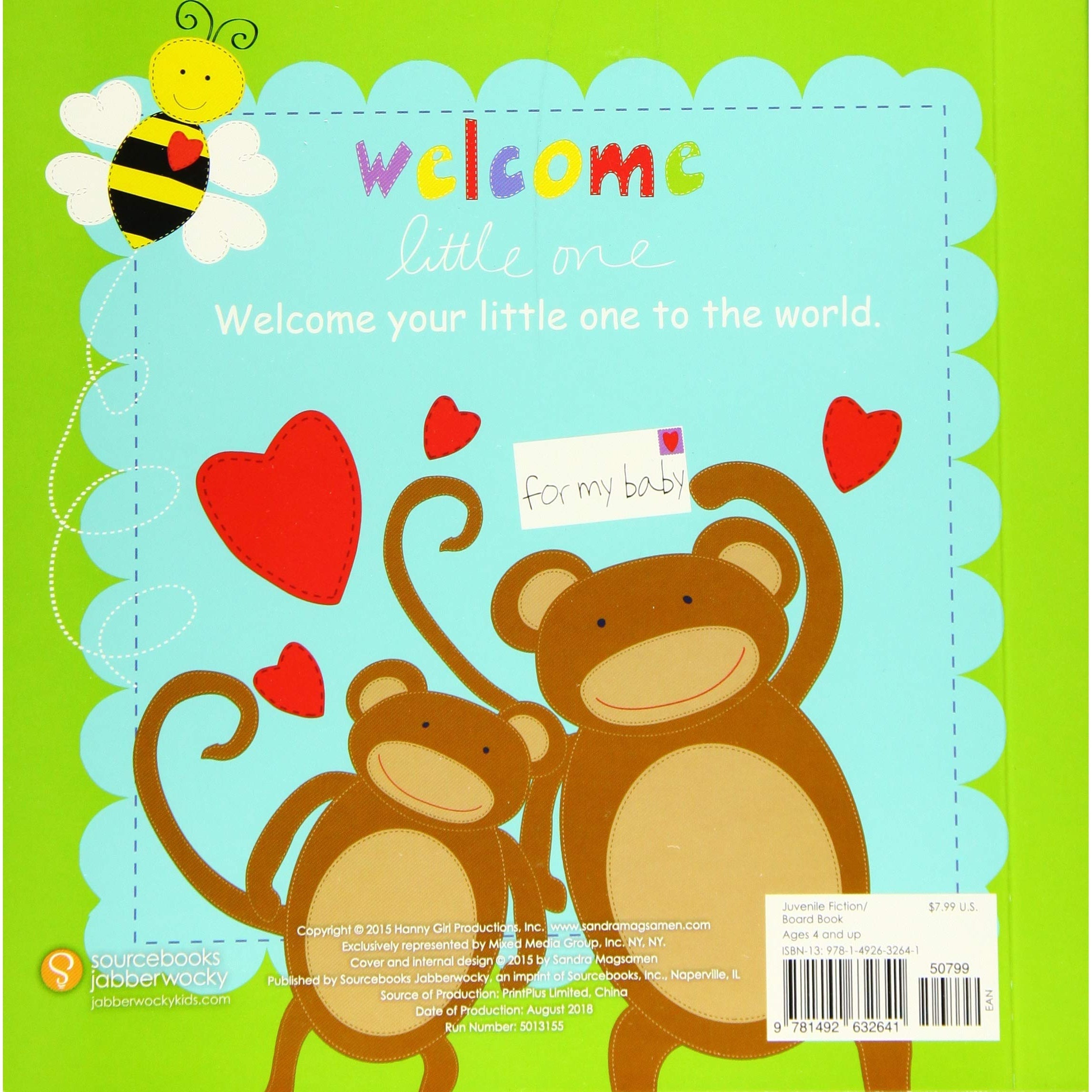 Sourcebooks: Welcome Little One (A Love Letter to You) Board Book-SOURCEBOOKS-Little Giant Kidz