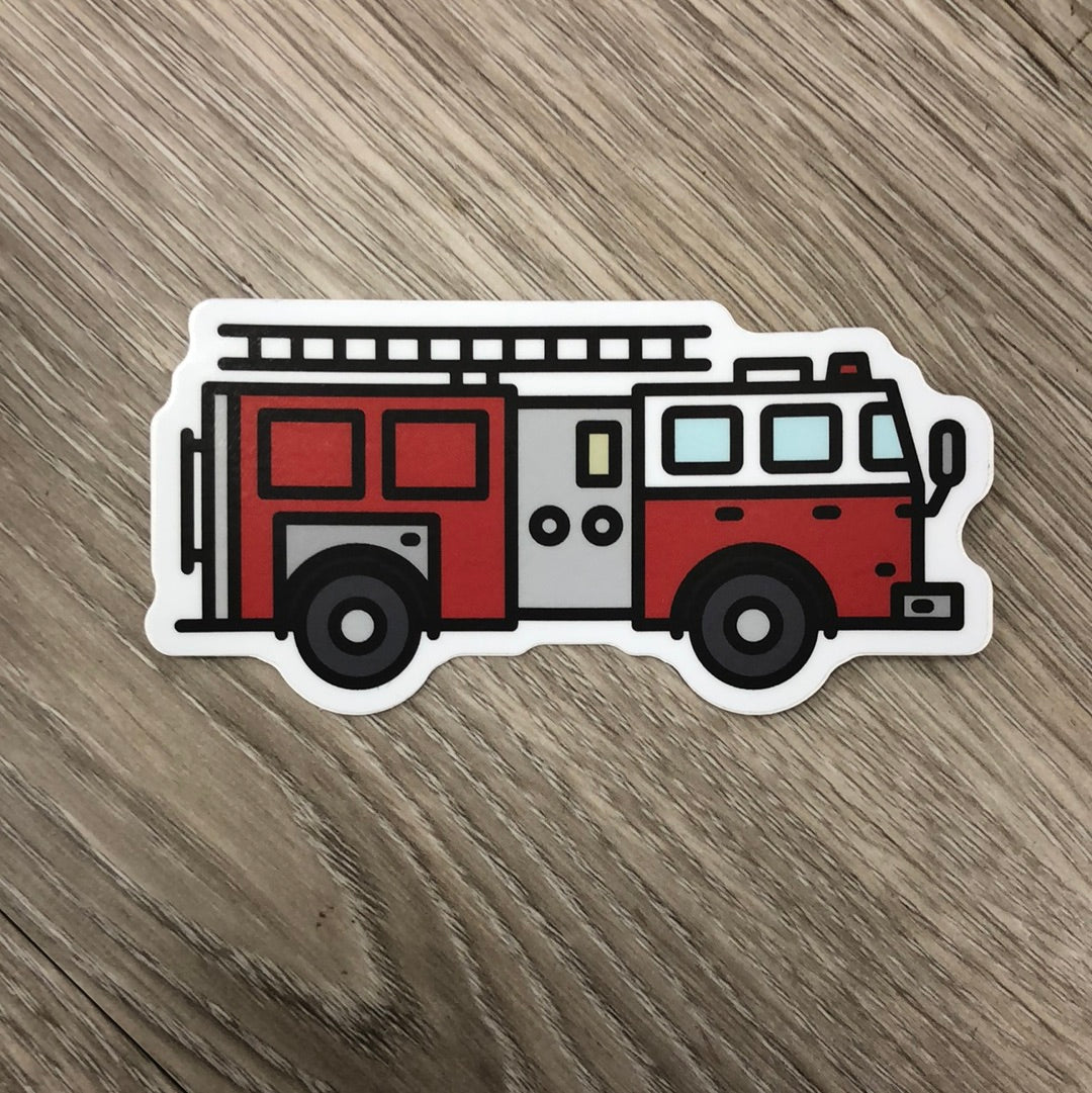 Stickers Northwest - Fire Engine Sticker-Stickers Northwest Inc-Little Giant Kidz