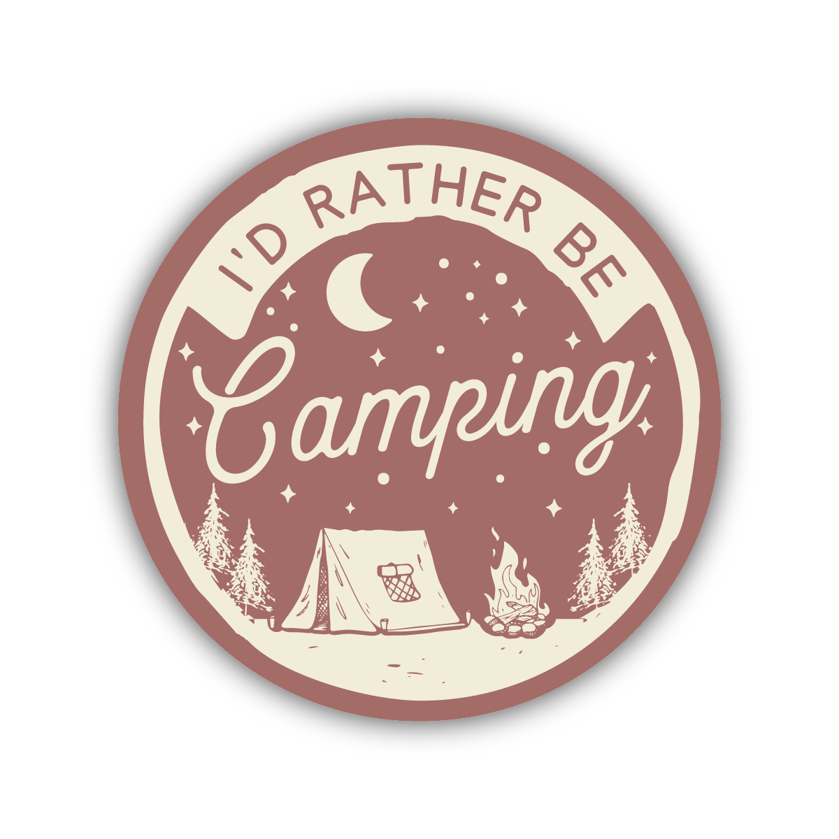 Stickers Northwest - I'd Rather be Camping-Stickers Northwest Inc-Little Giant Kidz