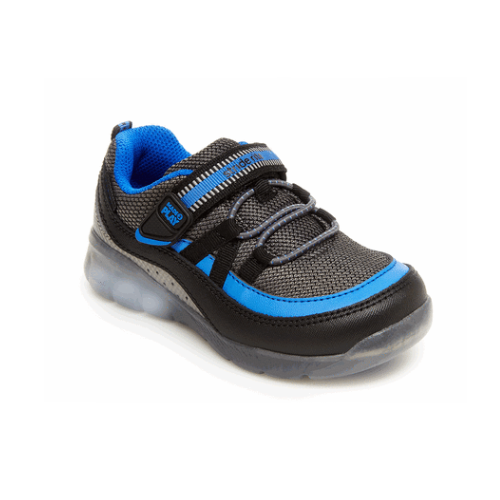 Stride Rite Made2Play® Light-Up Burst Sneaker - Black/Blue-STRIDE RITE-Little Giant Kidz
