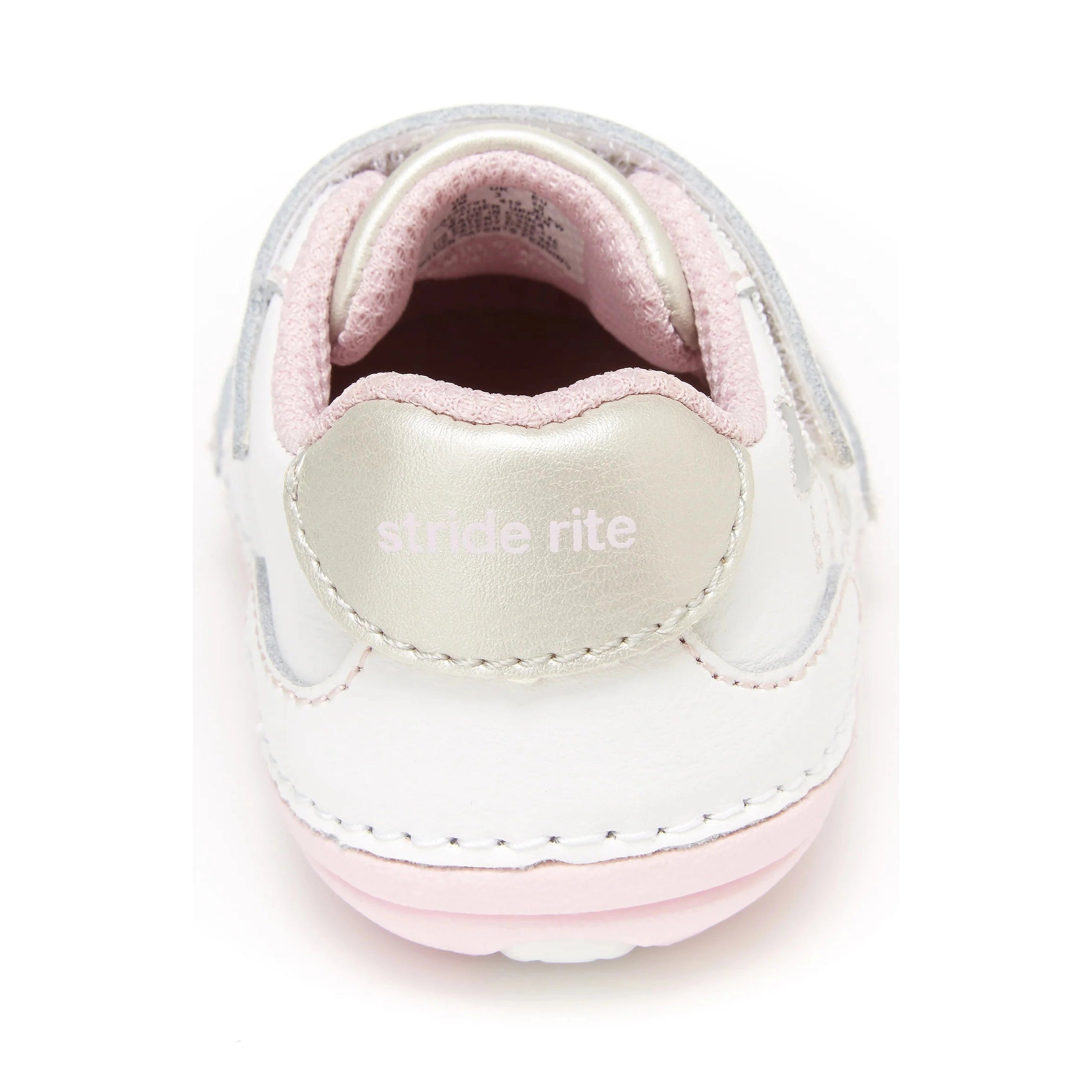 Stride Rite Soft Motion Adalyn Sneaker - White/Silver-STRIDE RITE-Little Giant Kidz